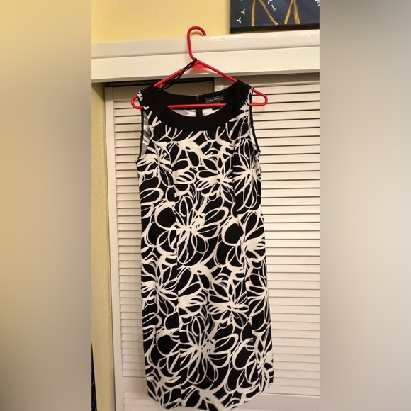 Jessica Howard Black and White Floral Dress with Jacket sz 8 2 Peice Set - Picture 2 of 12